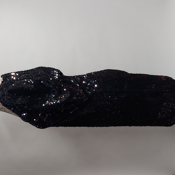 ARMANI EXCHANGE SEQUIN-STUDDED V-NECK DRESS SIZE 4 - Picture 4 of 16